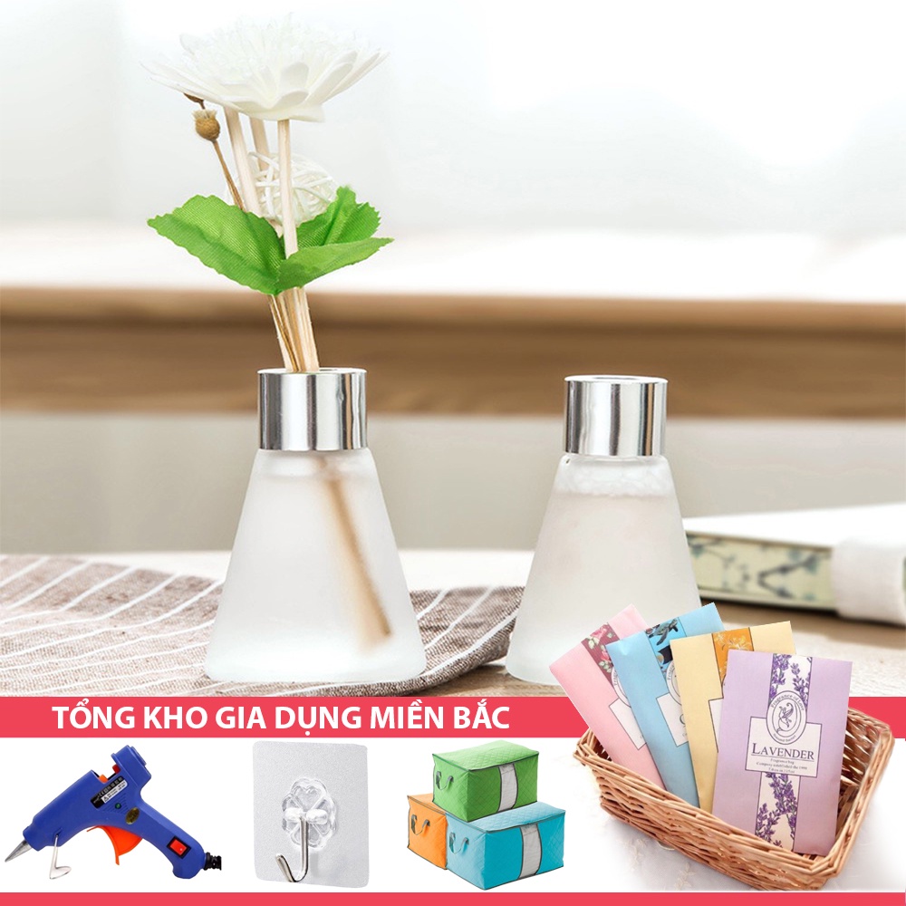 [Tổng Kho Sỉ] Lọ Nước Hoa TRÒN - Khuếch Tán Tinh Dầu - Lọ Hoa Trang Trí - Kèm Hoa Khô