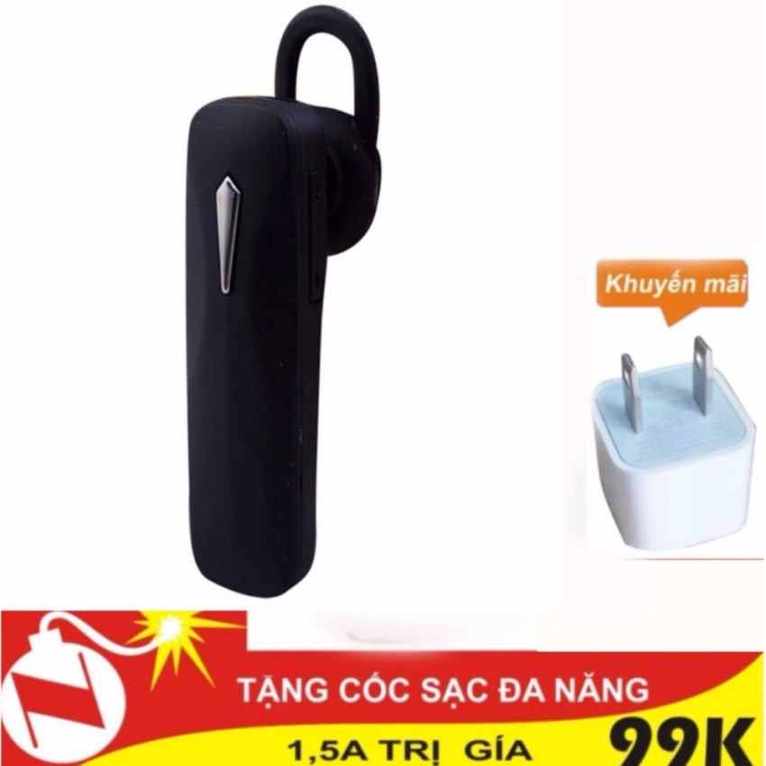 Tai nghe Bluetooth 2017 Relaxed Safety có nghe nhạc (Đen) + cốc sạc