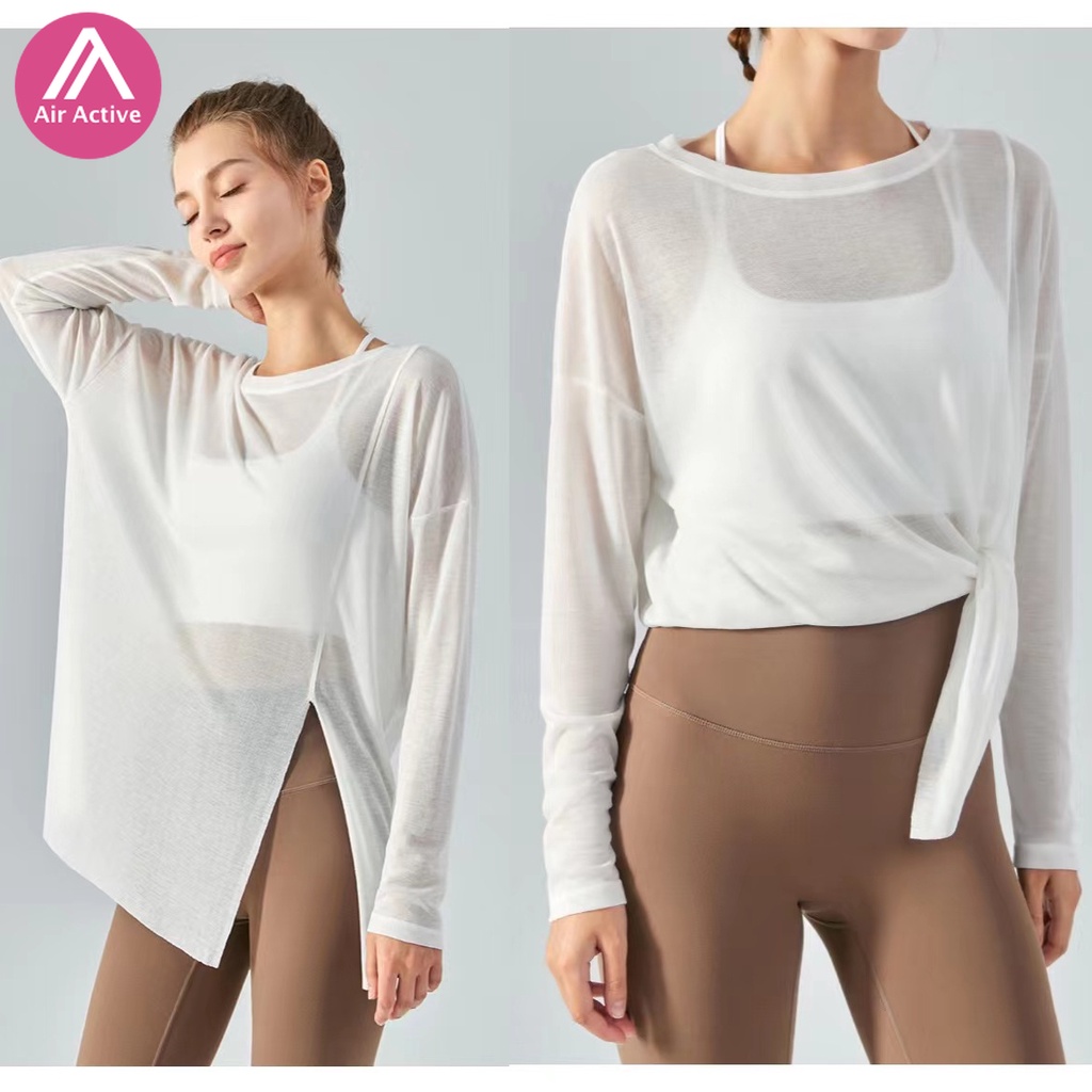 Áo Tập Yoga 2 Cách Thân Thiện Với Da Xẻ Tà