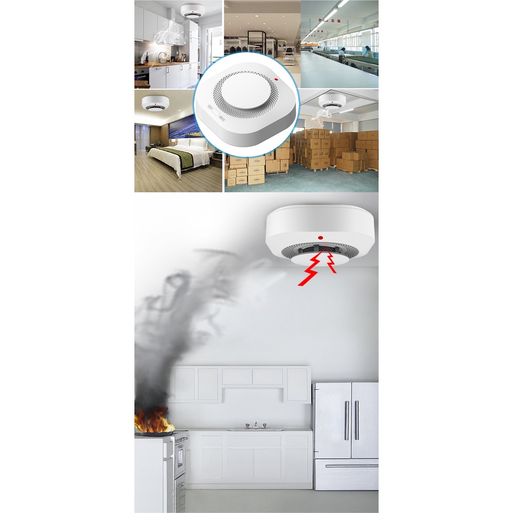 Đầu Cảm Biến Khói Báo Động Hỏa Hoạn Wifi Tuya ST-3v2