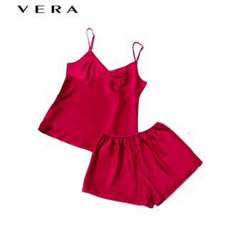 Đồ bộ mặc nhà hai dây satin VERA 9111