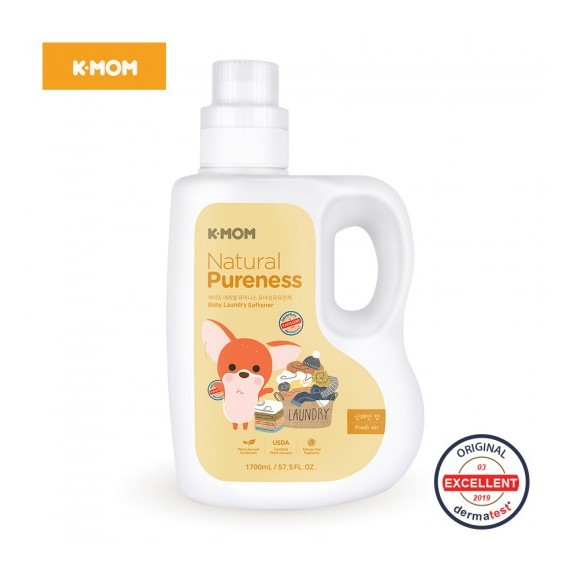 Nước xả vải sơ sinh chiết xuất thảo mộc K-Mom (can 1700ml)