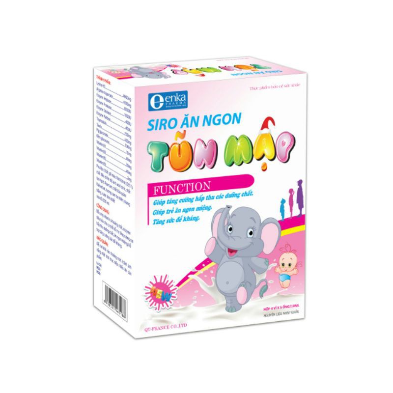 ❤Siro ăn ngon Tũn Mập ❤giúp bé ăn ngon, tiêu hoá tốt, hấp thu tốt 20 ống/hộp100ml