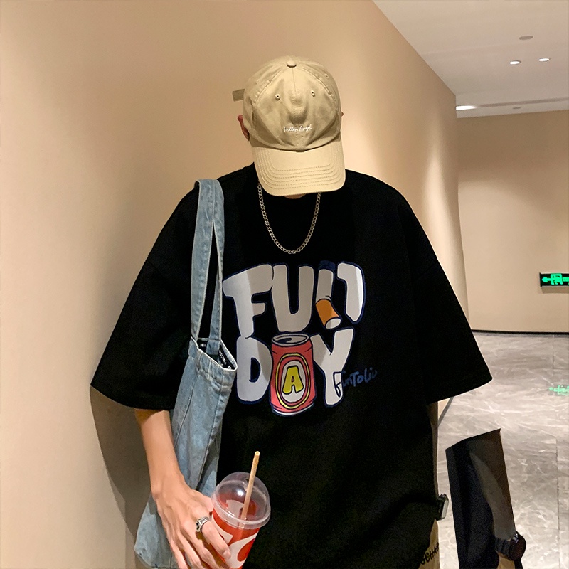 Áo Thun Nam Tay Ngắn Phong Cách hip hop Thời Trang