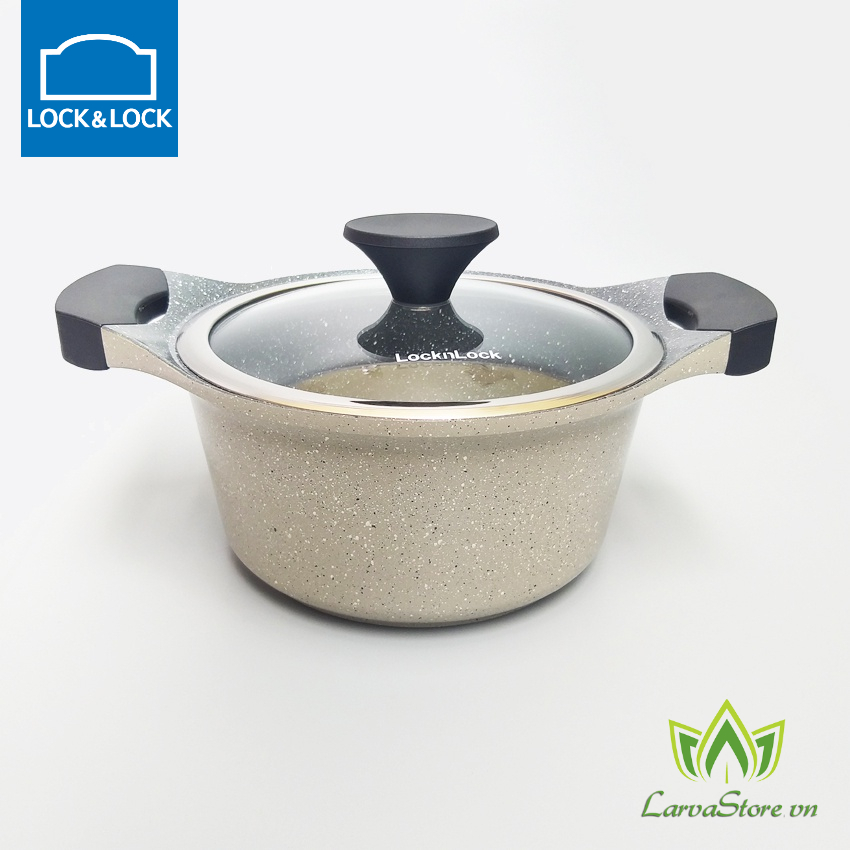 Nồi Đá LocknLock Stone Chống Dính Siêu Tốt Bền LCA6202D IH 20cm