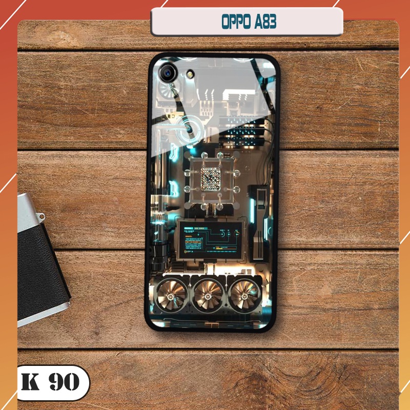 Ốp lưng kính 3D cao cấp Oppo A83