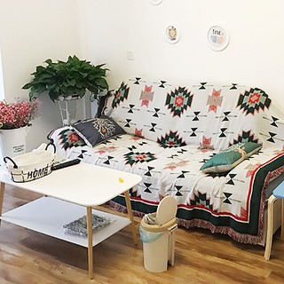 Thảm Phủ Sofa Thảm Decor Hoa Tiết Thổ Cẩm