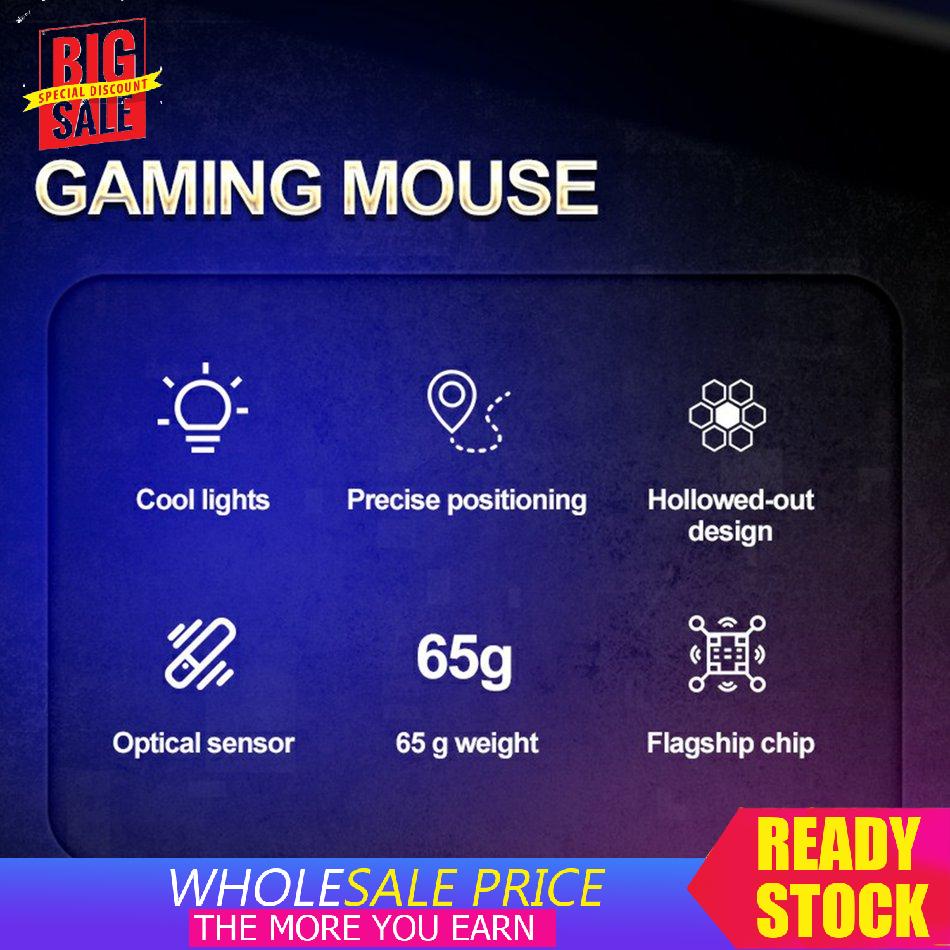 Chuột không dây Fornite BM600 2.4GHz 2400DPI  X8 Đèn nền RGB có thể điều chỉnh di động Chuột chơi game quang USB Chuột chơi game cho máy tính xách tay