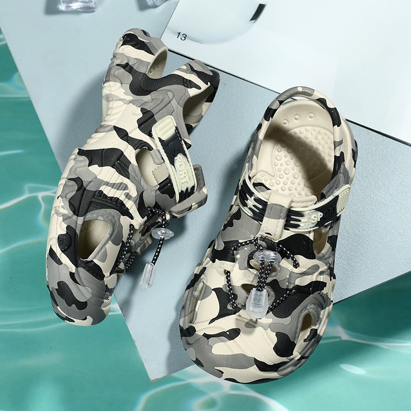 Dép Sandal Hình Cá Mập Đế Mềm Chống Trượt Cho Bé s57is5