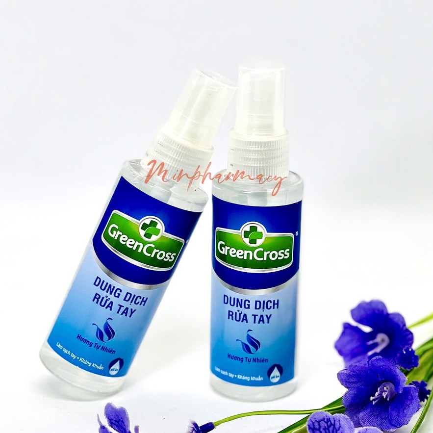 XỊT RỬA TAY DIỆT KHUẨN GREEN CROSS (NHIỀU MÙI HƯƠNG) CHAI 70ml - Minpharmacy