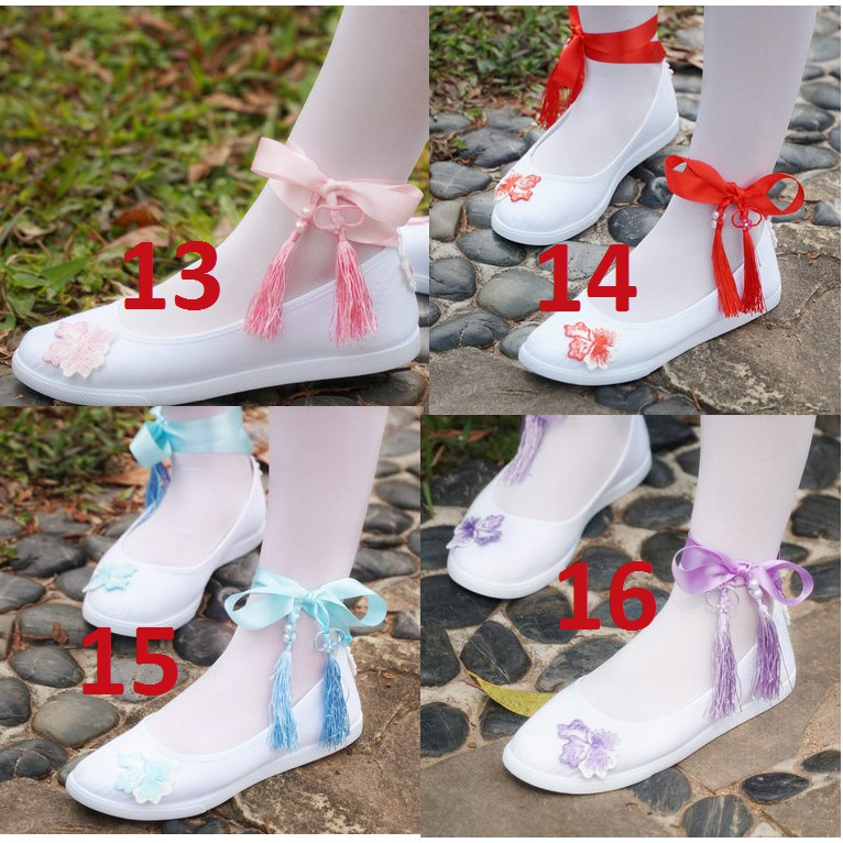 [Order] Giày nữ phong cách cổ trang buộc dây cổ chân cực đẹp ( có ảnh thật cuối) | BigBuy360 - bigbuy360.vn