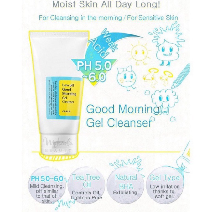 Sữa rửa mặt Cosrx Low Ph Good Morning Gel Cleanser 150ml | BigBuy360 - bigbuy360.vn
