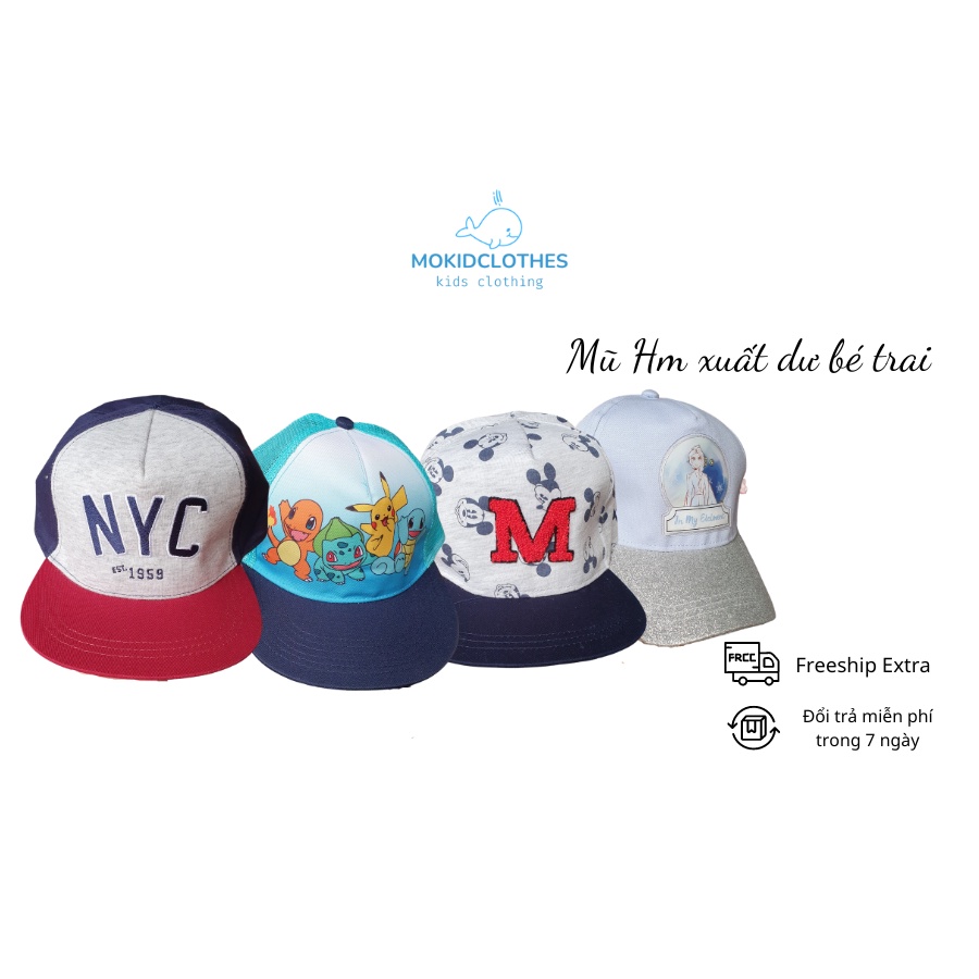 Mũ Hm cho bé trai và bé gái size từ 1-10y (bảng màu số 2)