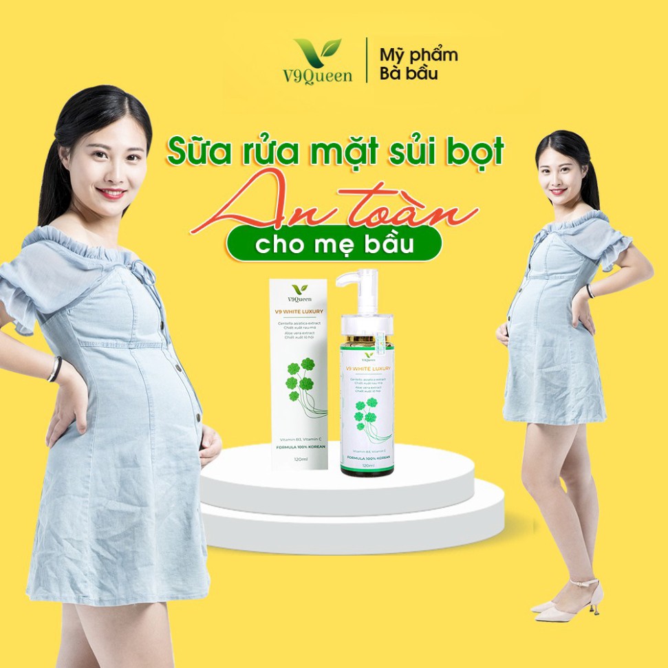 Sữa Rửa Mặt,Sữa Rửa Mặt Tạo Bọt Rau Má, giảm Mụn, Mờ Thâm Nám, Tàn Nhang - Mỹ Phẩm Bà Bầu V9Queen | BigBuy360 - bigbuy360.vn