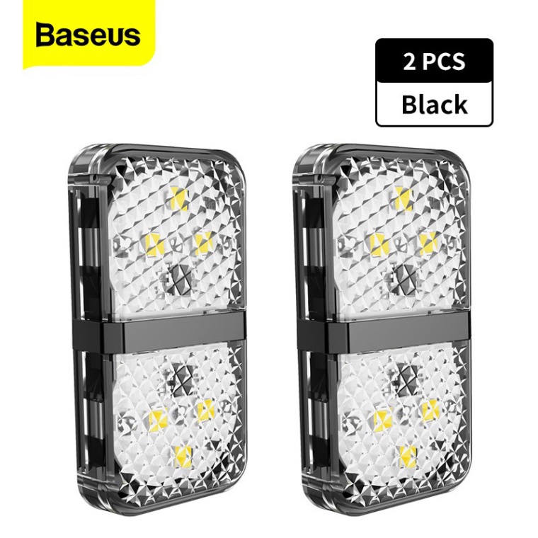 Set 2 Đèn LED BASEUS Dành Cho Xe Hơi Với 6 Bóng LED
