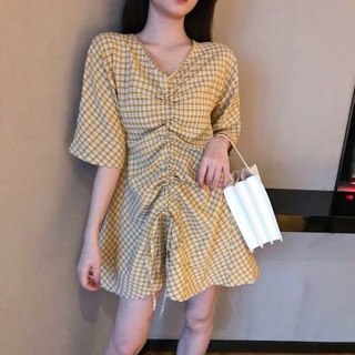 [HÀNG ORDER] Váy kẻ caro