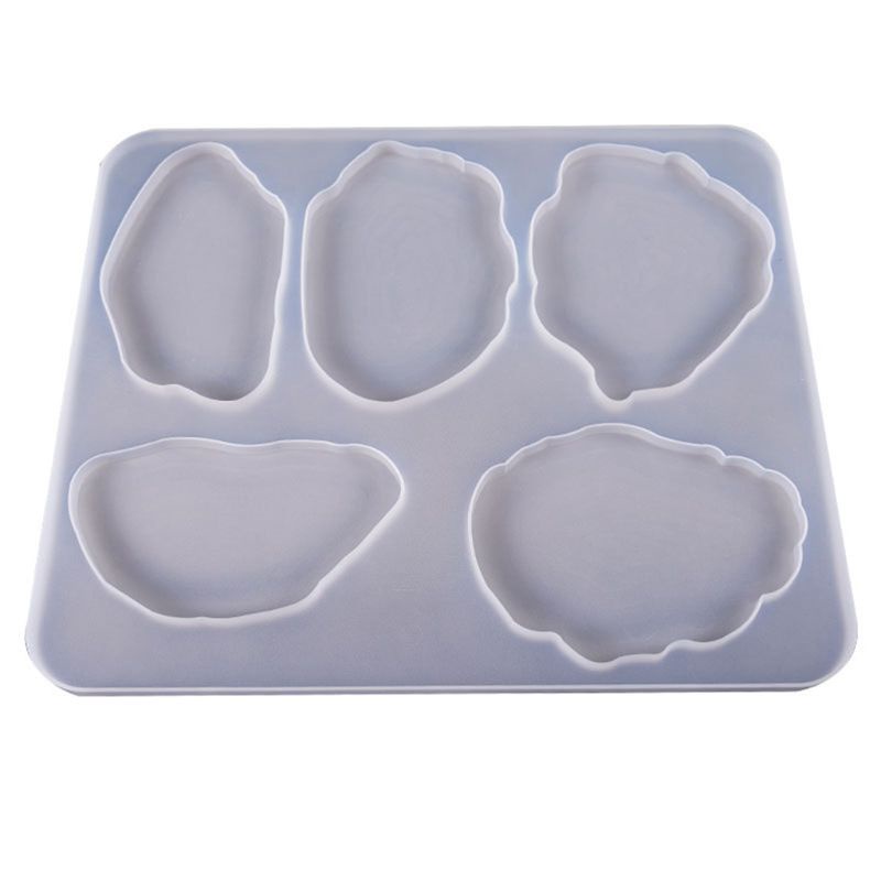 Khuôn silicon Epoxy UV làm miếng lót cốc để bàn cỡ lớn nhiều kiểu dáng DIY tiện lợi