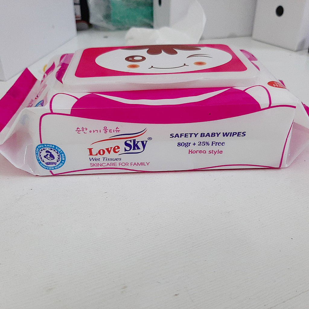 Khăn giấy ướt không mùi 80GRAM 60 TỜ