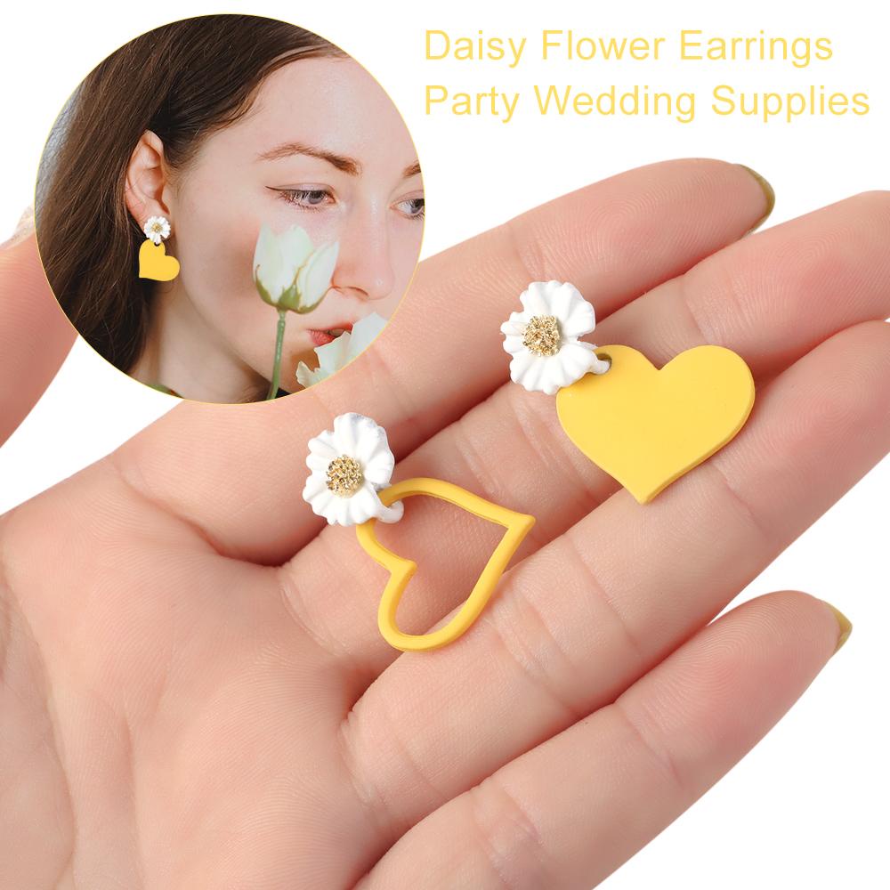 EUCA Hoa Tai Hình Hoa Cúc Thời Trang Dành Cho Nữ