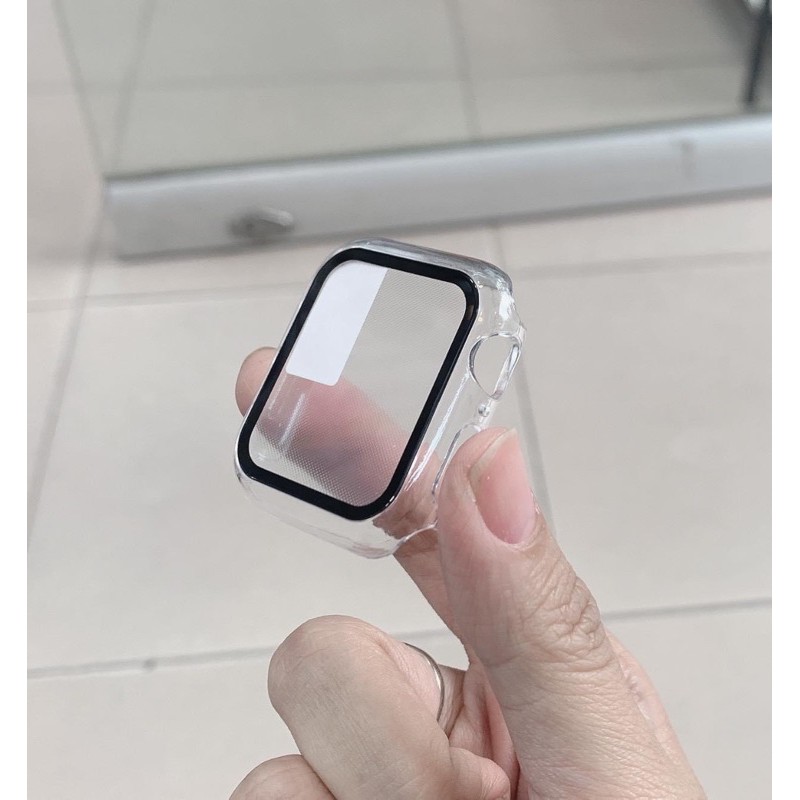 {SALE} Ốp kính cường lực PC siêu mỏng Apple Watch Series 7, S1/2/3/4/5