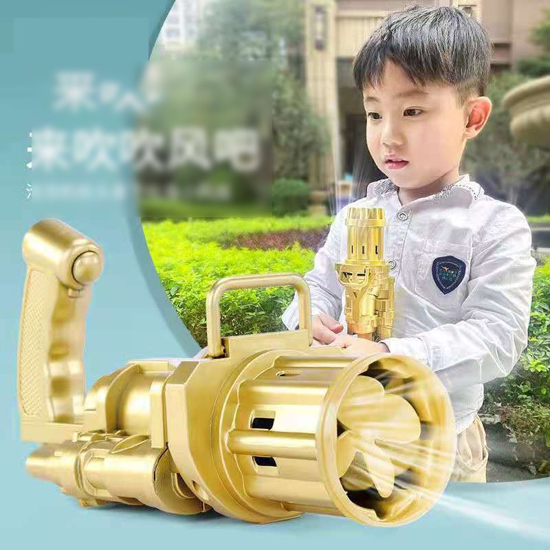 ☃™◐Người nổi tiếng mạng Douyin, cùng loại súng bắn bong bóng Gatling, máy tạo sạc tự động, đồ chơi trẻ em nước đậm