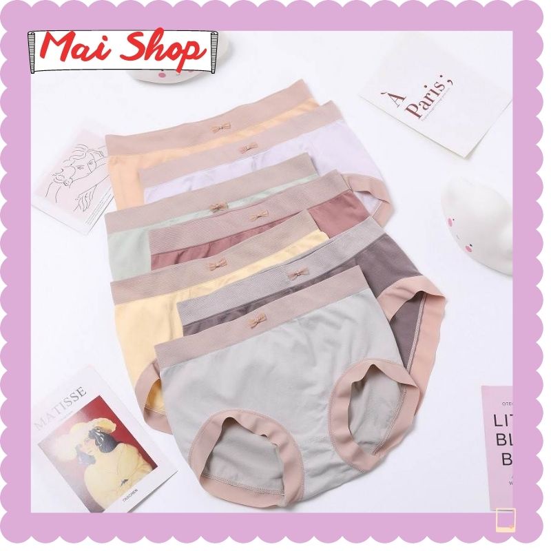 Sét10 quần lót nữ cotton lạnh viền su không đường may cao cấp Hoangmiisu quần sịp big size nữ hàng đẹp chuẩn