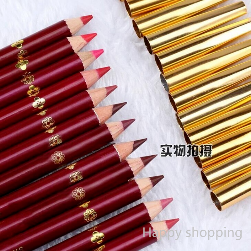 (Hàng Mới Về) Bút Kẻ Viền Môi 12 Màu Sắc Tùy Chọn Chống Thấm Nước Không Lem | BigBuy360 - bigbuy360.vn