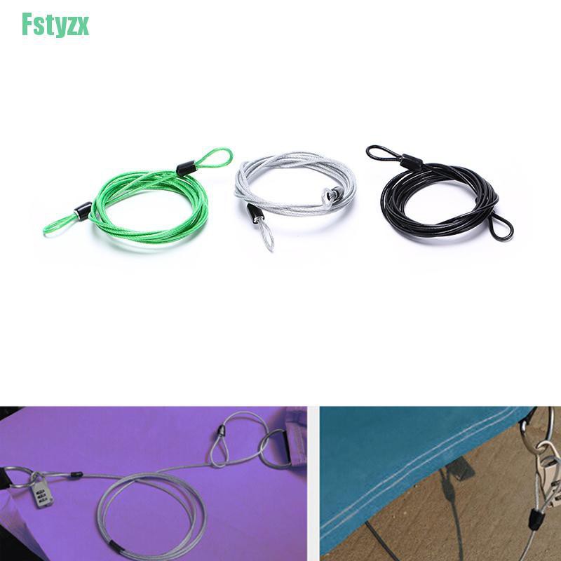 fstyzx 200CM x 2.5MM Cycling Sport Security Loop Cable Lock Bicycle Scooter U-Lock new