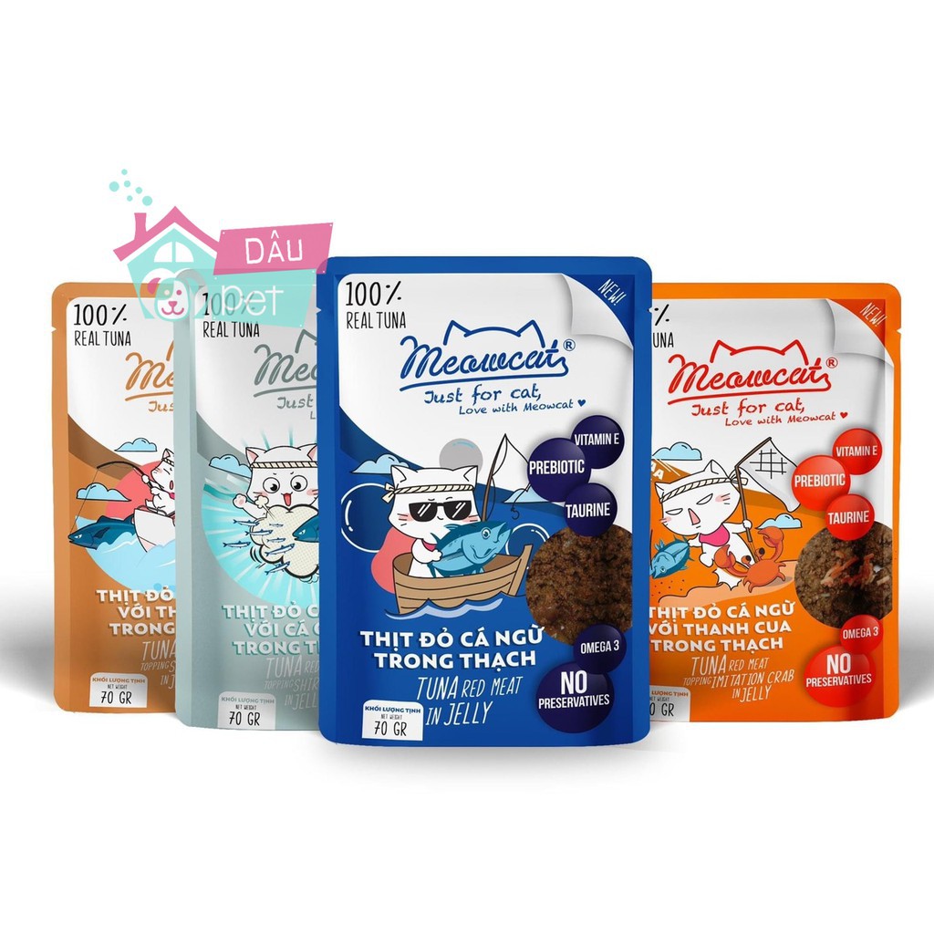 Pate Meowcat 70gr cho mèo biếng ăn