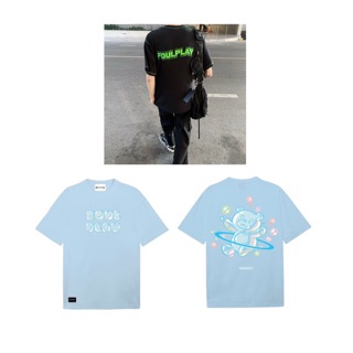 COMBO Line Tee (Đen) + Bubble Tee (Trắng/Đen/Xanh)