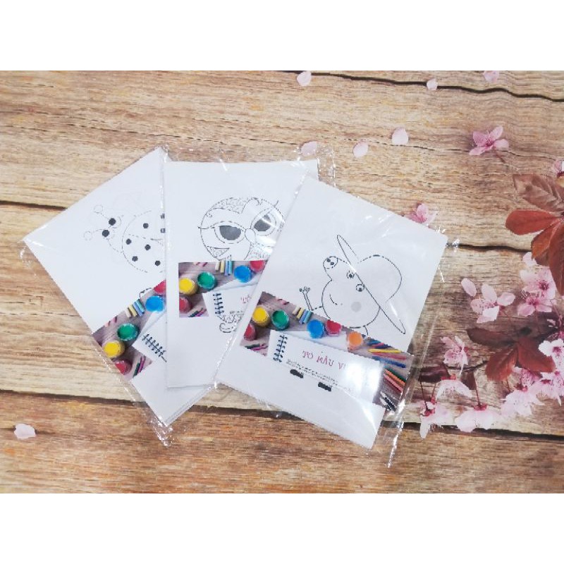 Tranh tô màu cho bé, khổ A4. mẫu ngẫu nhiên.