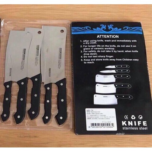 BỘ DAO KITCHEN KNIFE THÁI LAN 5 MÓN SIÊU BÉN