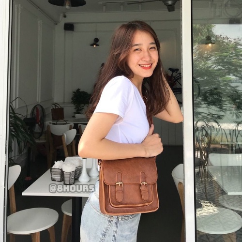 Túi nữ kiểu túi hộp đeo chéo Ulzzang phong cách Hàn Quốc
