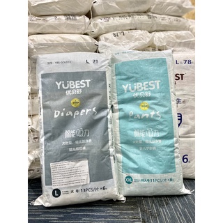 Bỉm Quần/Dán Yubest Gold nội địa Trung S90/M84/L78/XL72/XXL66