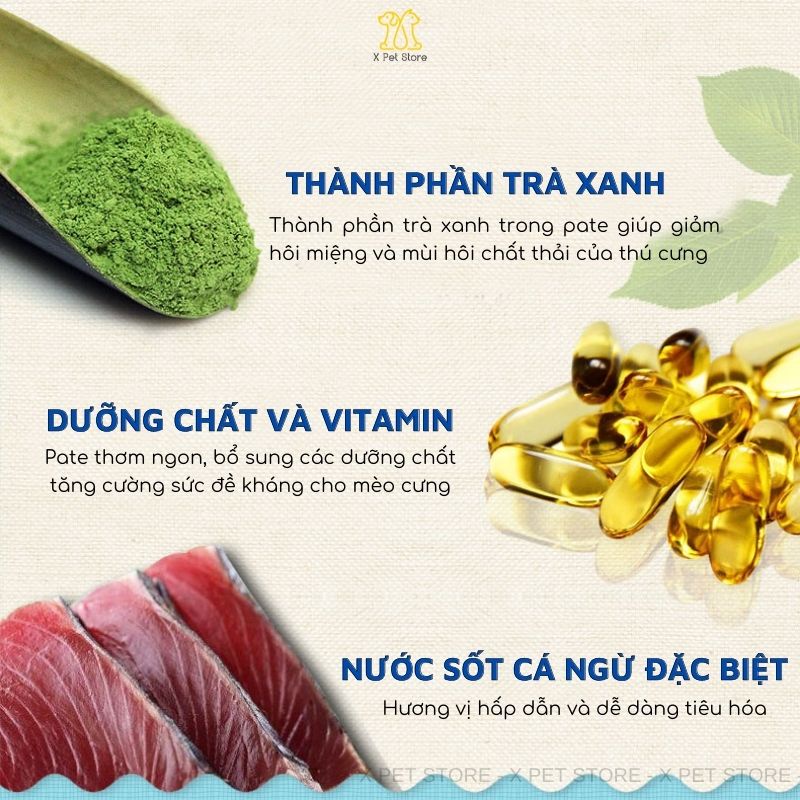 Pate Cho Mèo, Pate Ciao 60g, Đa Dạng Vị