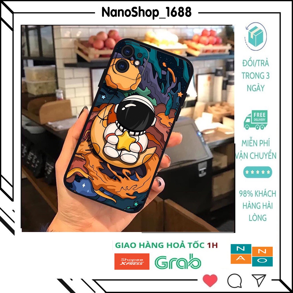 Ốp Lưng Iphone Cạnh Vuông, Bảo Vệ Camera Phi Hành Gia Ip 7Plus,8Plus,x,xs,xsmax,11,11promax,12,12promax,13,13promax