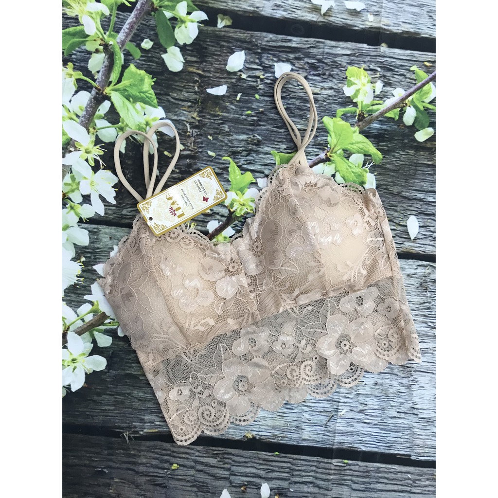 Áo bra ren 2 dây đôi, bralette gợi cảm, chất áo lót loại 1 mền mịn, Leblur | BigBuy360 - bigbuy360.vn