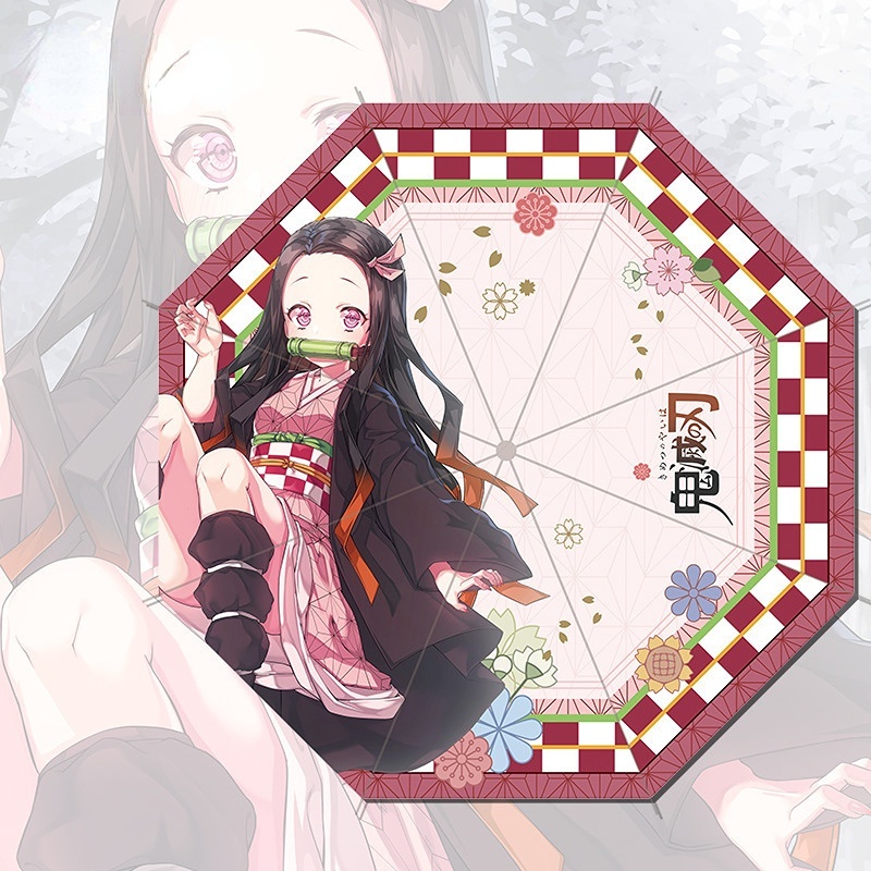 Dù Che Nắng Gấp Gọn Họa Tiết Anime Demon Slayer Tokyo Ghoul Jujutsu Kaisen Tám Xương