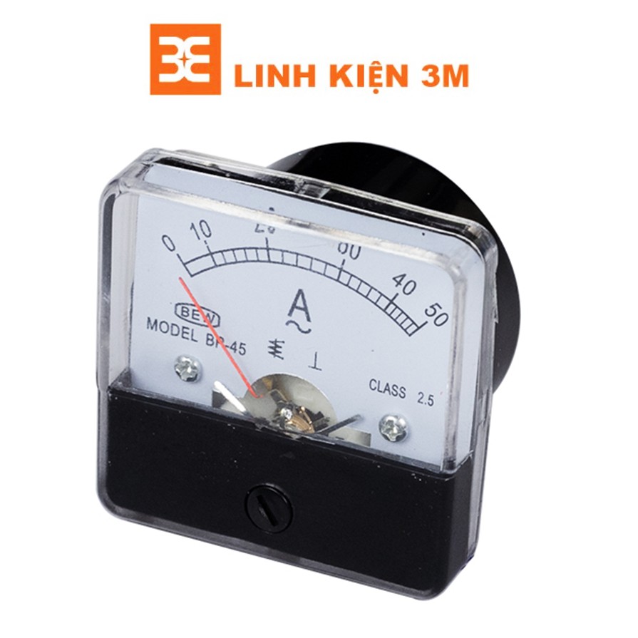 Đồng hồ Ampe kế xoay chiều BEW 5x5x3.5Cm