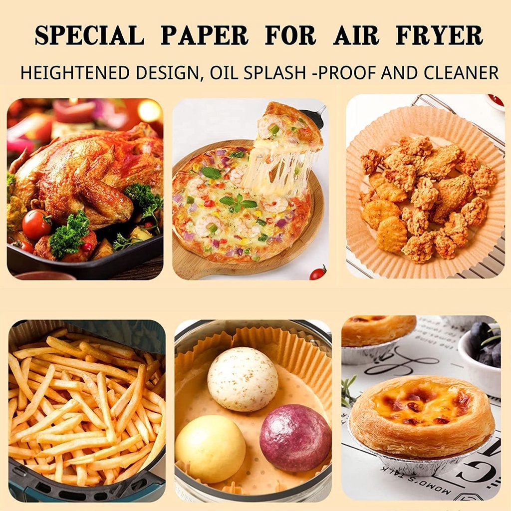 Set 100 Giấy Lót Nướng Bánh Chống Dính Dùng Một Lần Cho Lò Vi Sóng