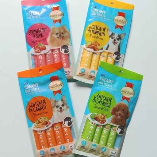 Súp Thưởng Cho Chó SmartHeart Creamy Dạng Kem Hỗ Trợ Tăng Cường Thị Giác Giúp Hệ Tiêu Hóa Cung Cấp Canxi Xương Chắc Khỏe