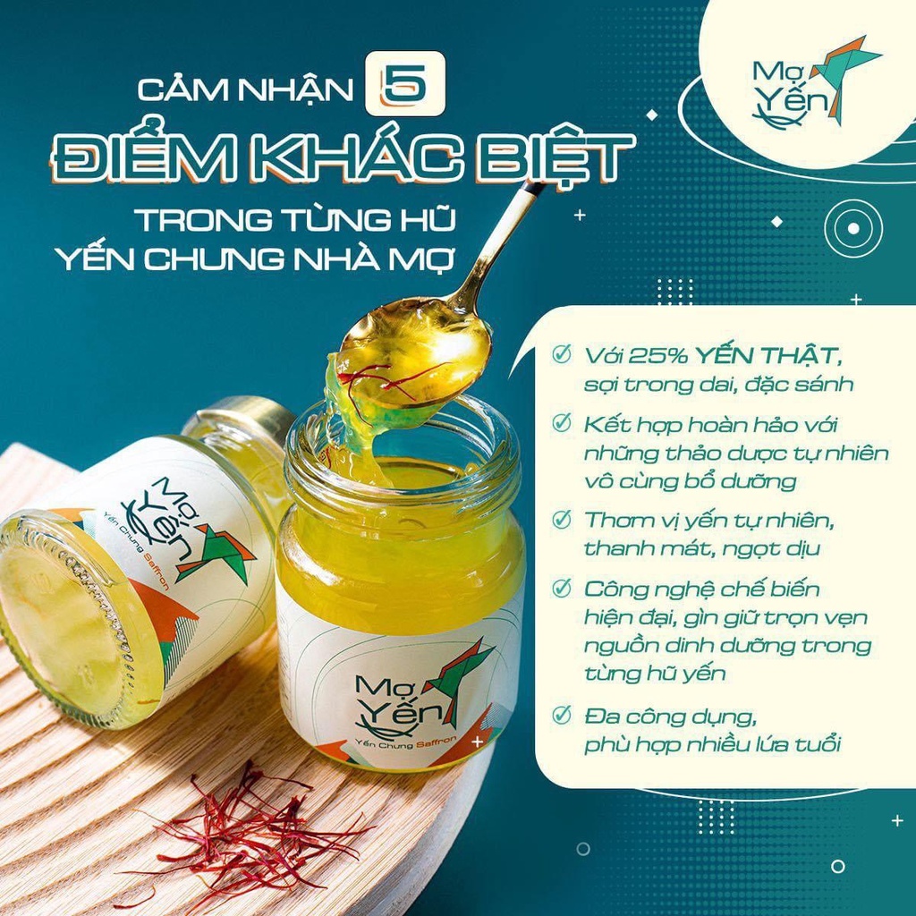 Yến Sào Mợ Yến -Combo 10 hũ- Yến tươi nguyên chất