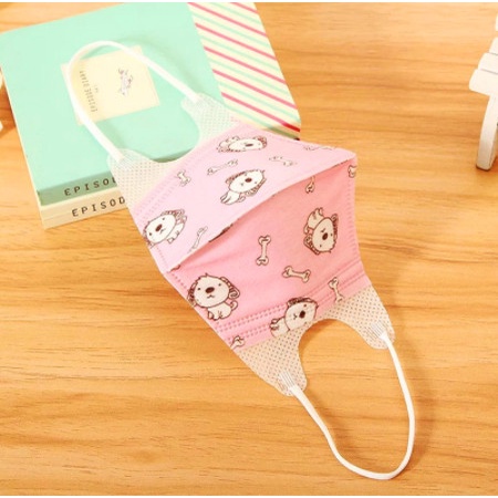 Set 5 khẩu trang 3D cho bé nhiều họa tiết cho bé 0-5 tuổi bảo vệ đường hô hấp của bé
