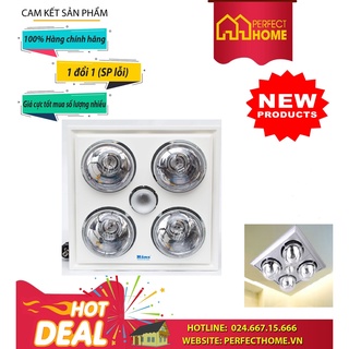 ⚡️flash sale 50%⚡️đèn sưởi 4 bóng âm trần hans có công tắc h4b