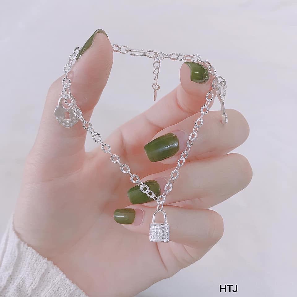 Vòng tay nữ-treo cham phụ kiện nữ bạc cao cấp
