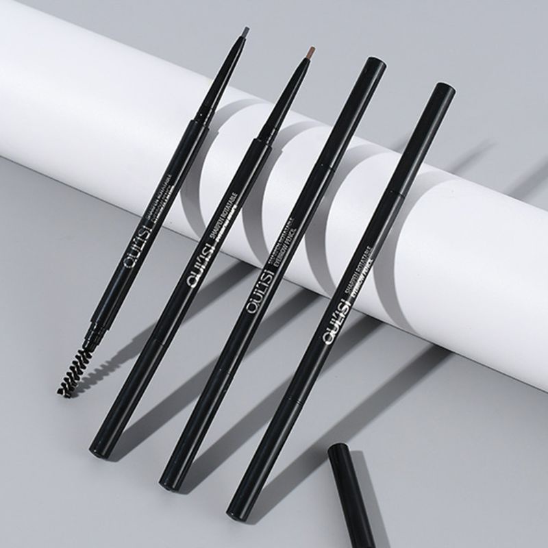 [Hàng mới về] Chì kẻ mày hai đầu có đầu cọ xoay được chống nước không lem lâu trôi 5 màu tùy chọn cho lông mày cực mảnh