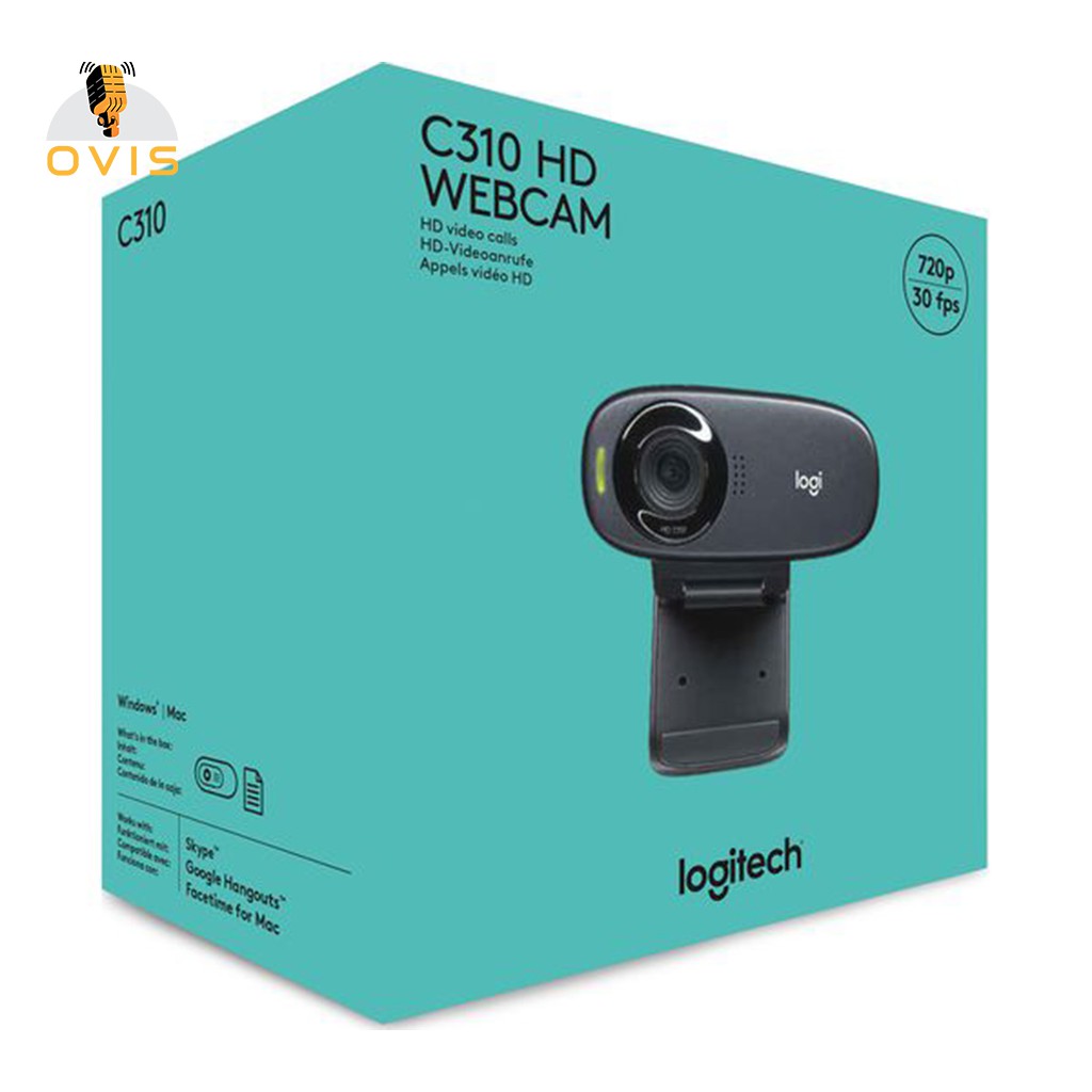 Logitech C310 | Webcam Gọi Video Trực Tuyến, Chất Lượng HD 720p
