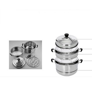 BỘ NỒI INOX XỬNG HẤP 4 TẦNG