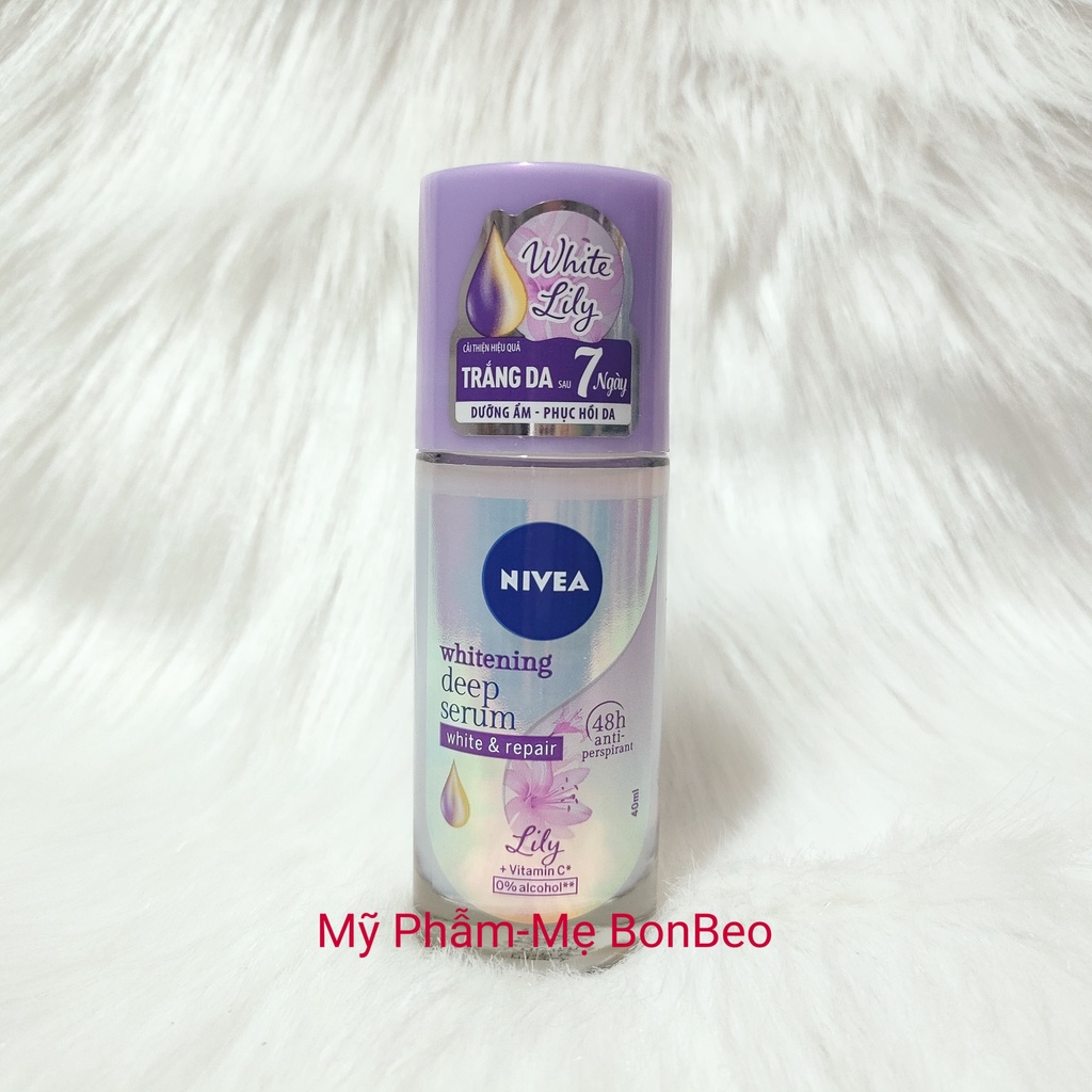 Lăn Khử Mùi Nữ Nivea Serum Sáng Mịn Hương Nước Hoa 40ml