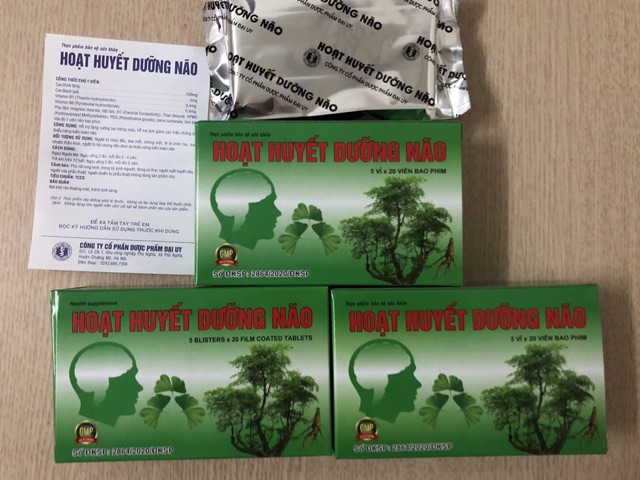 HOẠT HUYẾT DƯỠNG NÃO hộp 100 viên - Hoạt huyết bổ não Đại Uy | BigBuy360 - bigbuy360.vn